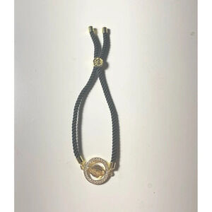 Gold Planet Black Bracelet